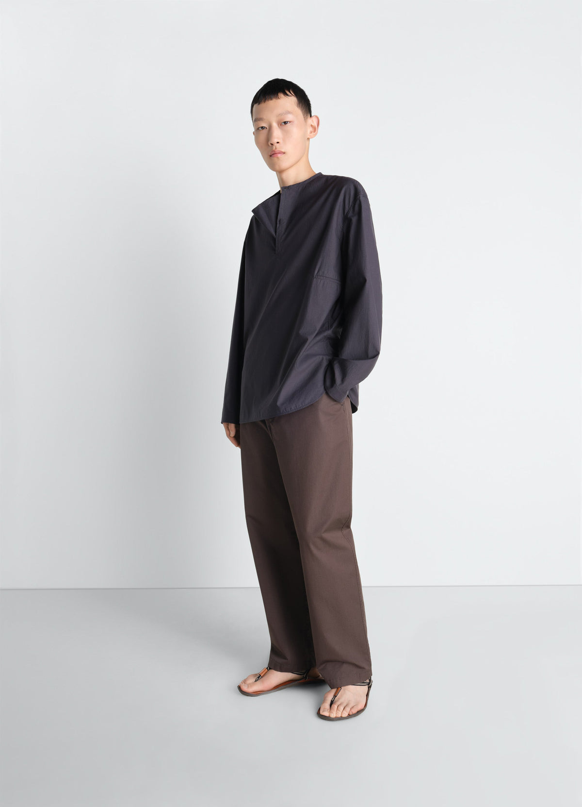 VAREUSE TOP IN WASHED COTTON SILK