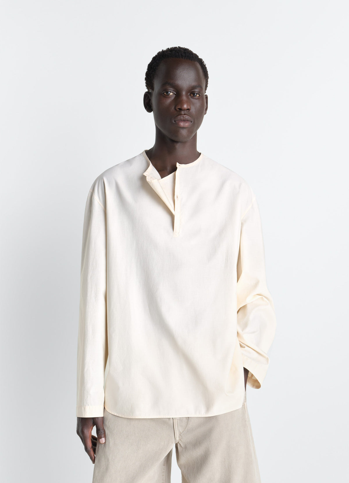 VAREUSE TOP IN WASHED COTTON SILK