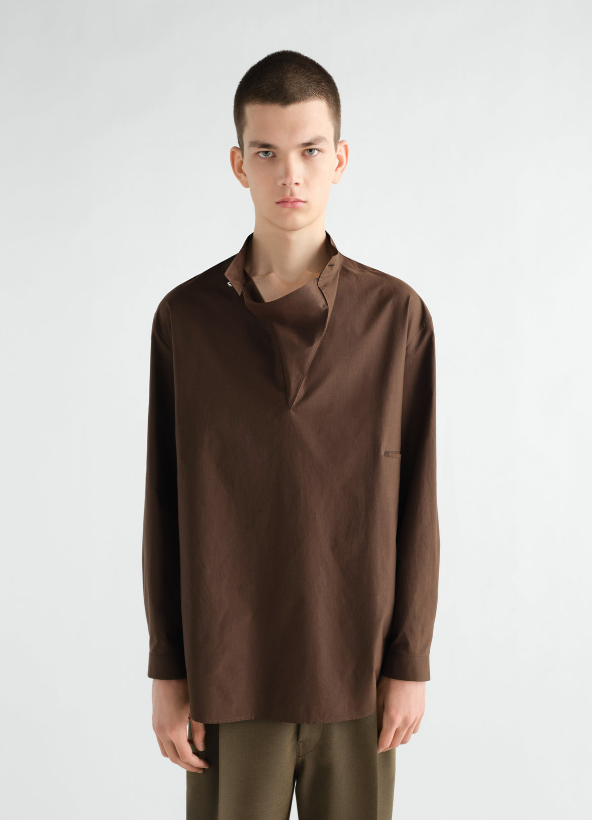 VAREUSE TOP IN WASHED COTTON SILK