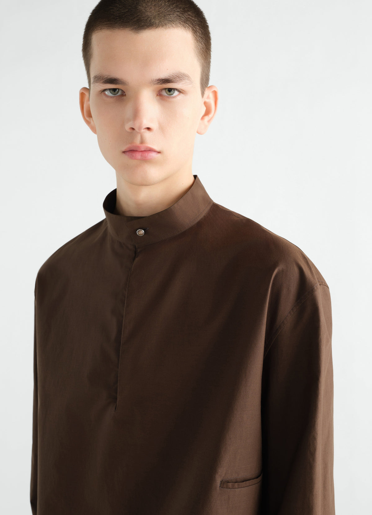 VAREUSE TOP IN WASHED COTTON SILK