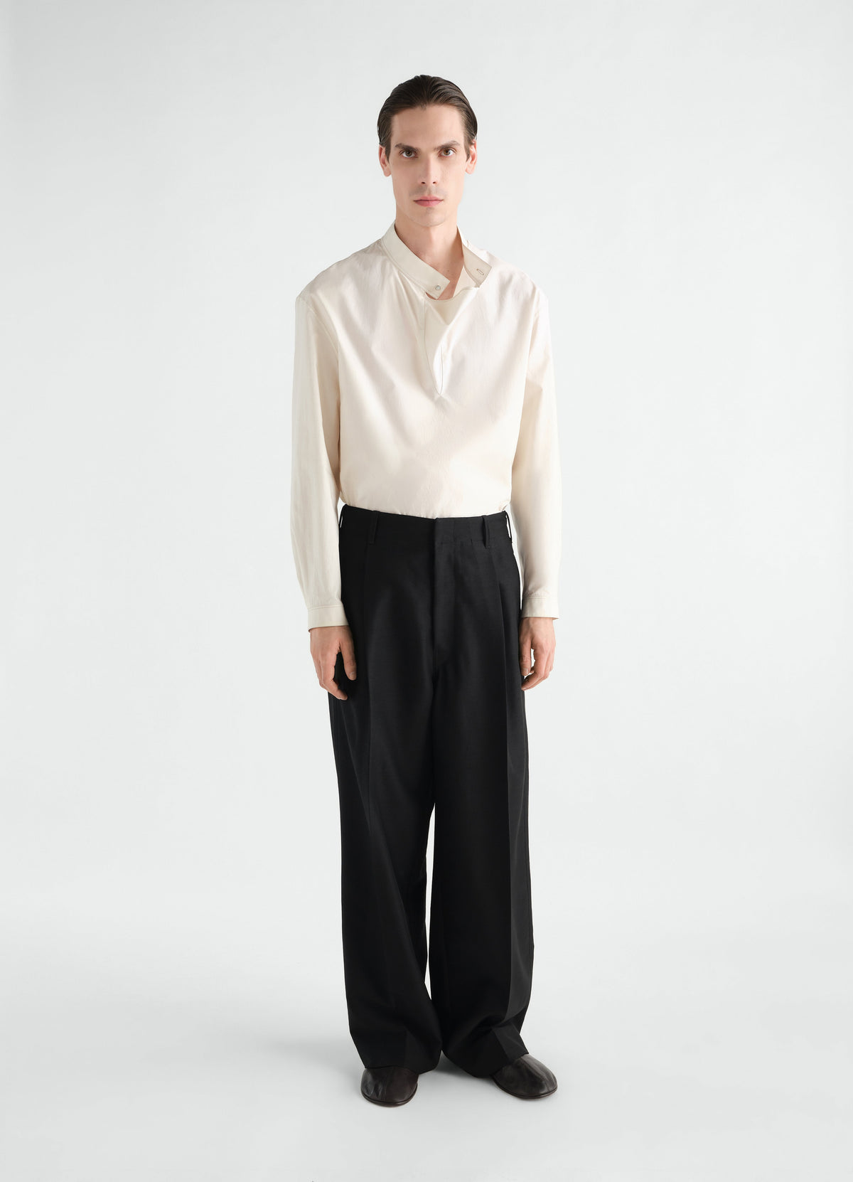 VAREUSE TOP IN WASHED COTTON SILK