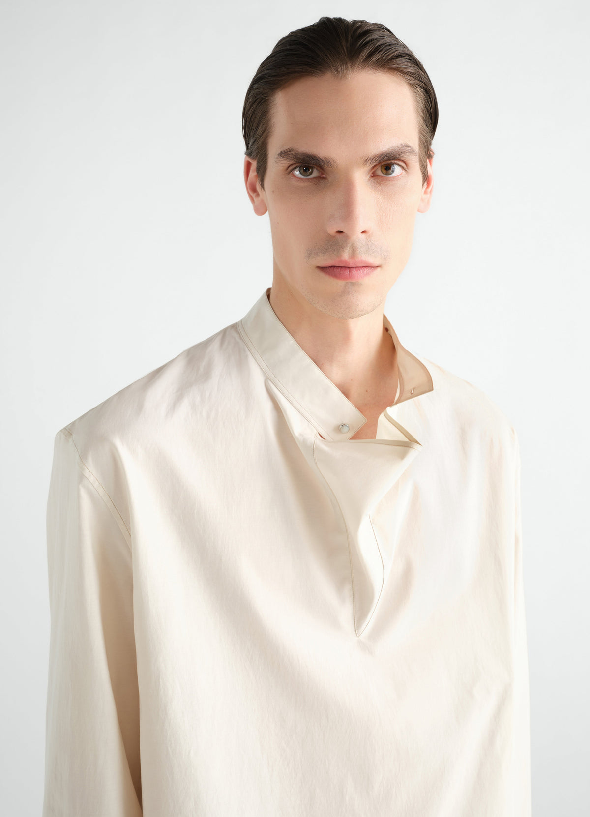 VAREUSE TOP IN WASHED COTTON SILK