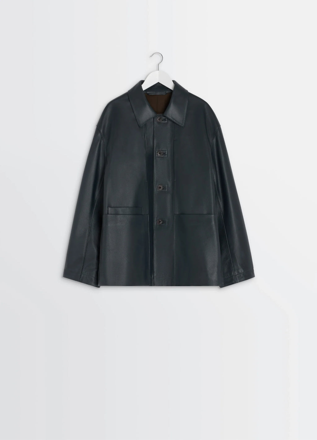 VESTE DE TRAVAIL EN CUIR DE VACHETTE GRAINÉ