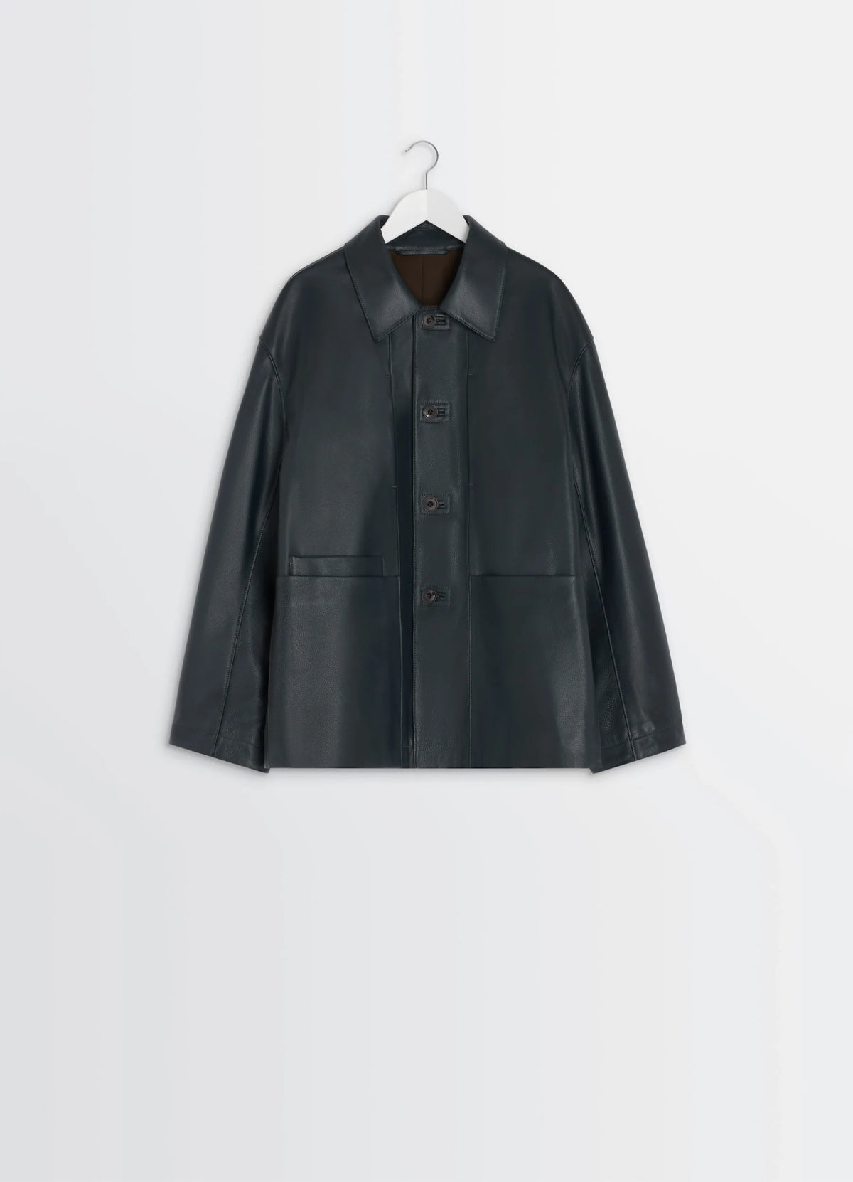 VESTE DE TRAVAIL EN CUIR DE VACHETTE GRAINÉ