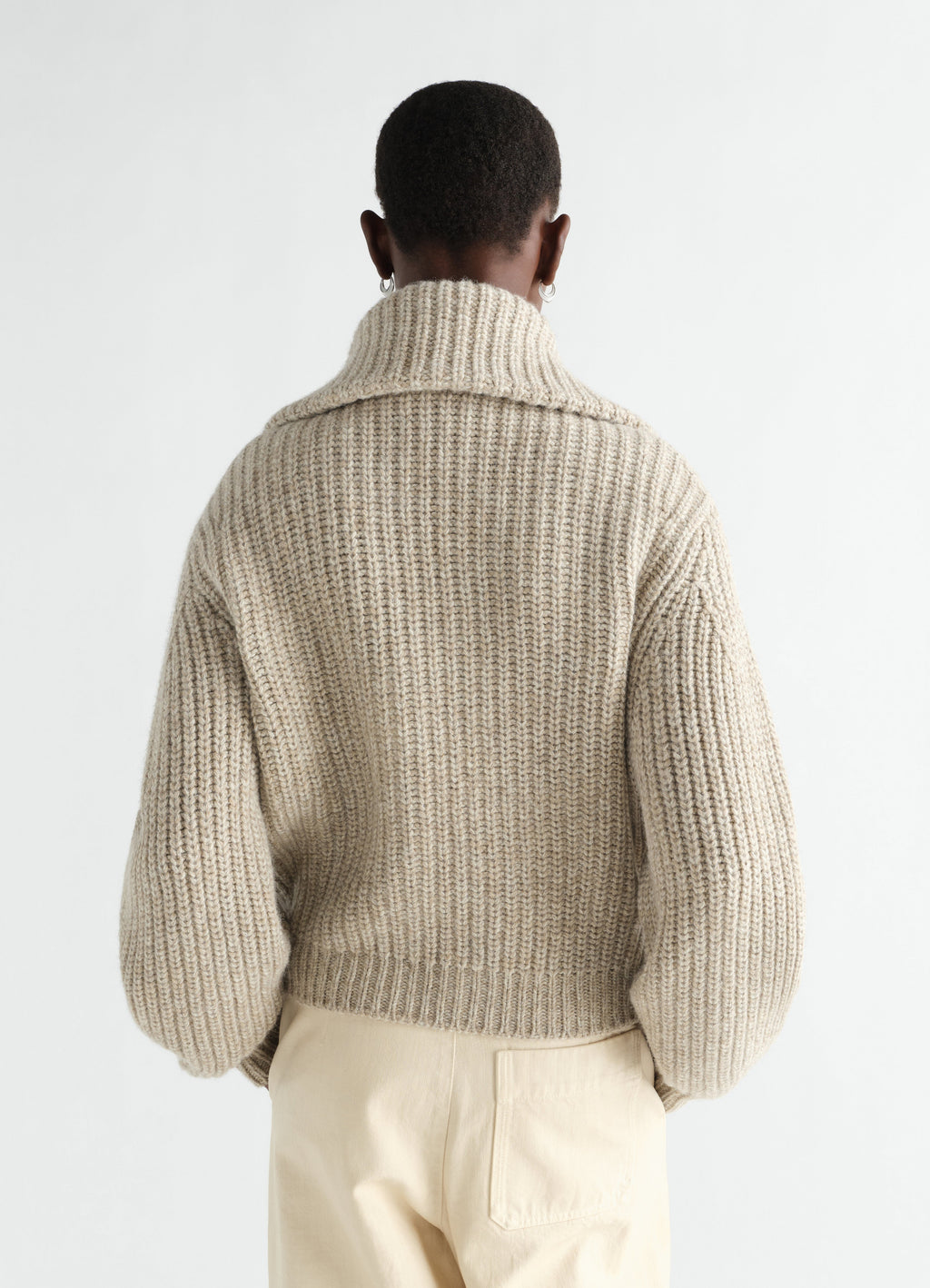 GILET ZIPPÉ EN YAK ET ALPAGA