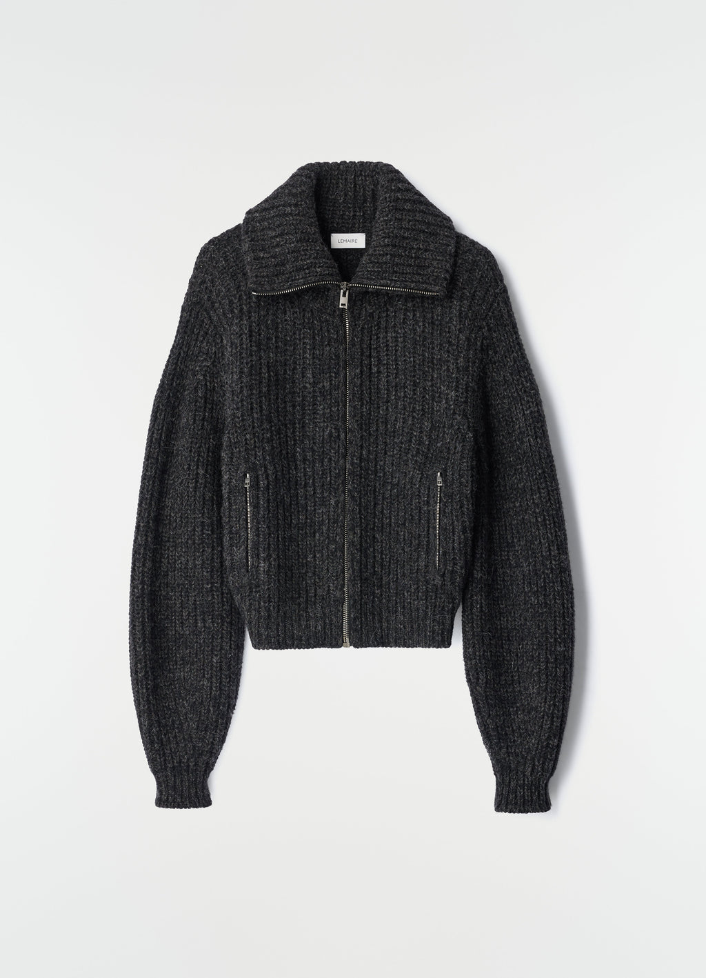 ZIPPED CARDIGAN IN YAK ALPACA