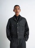 TRUCKER JACKET IN HEAVY SLATE DENIM