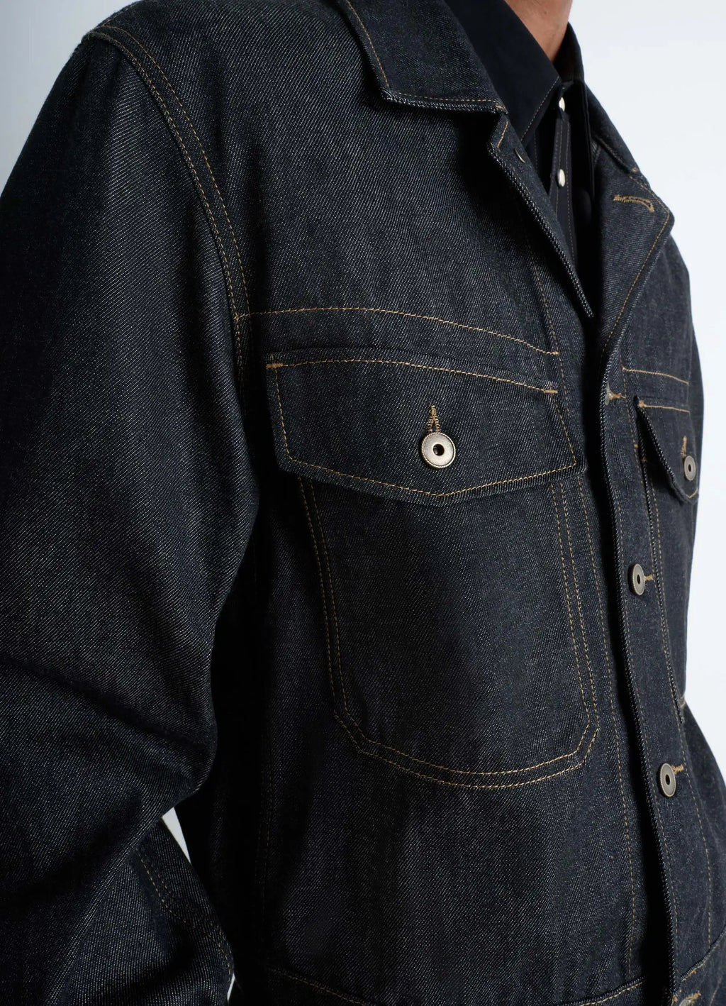 TRUCKER JACKET IN HEAVY SLATE DENIM