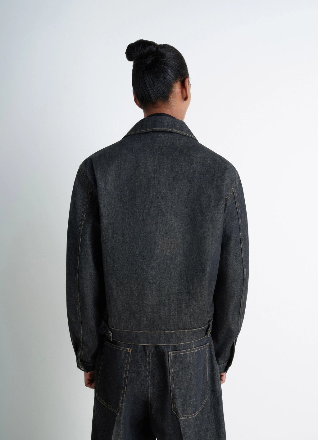 TRUCKER JACKET IN HEAVY SLATE DENIM