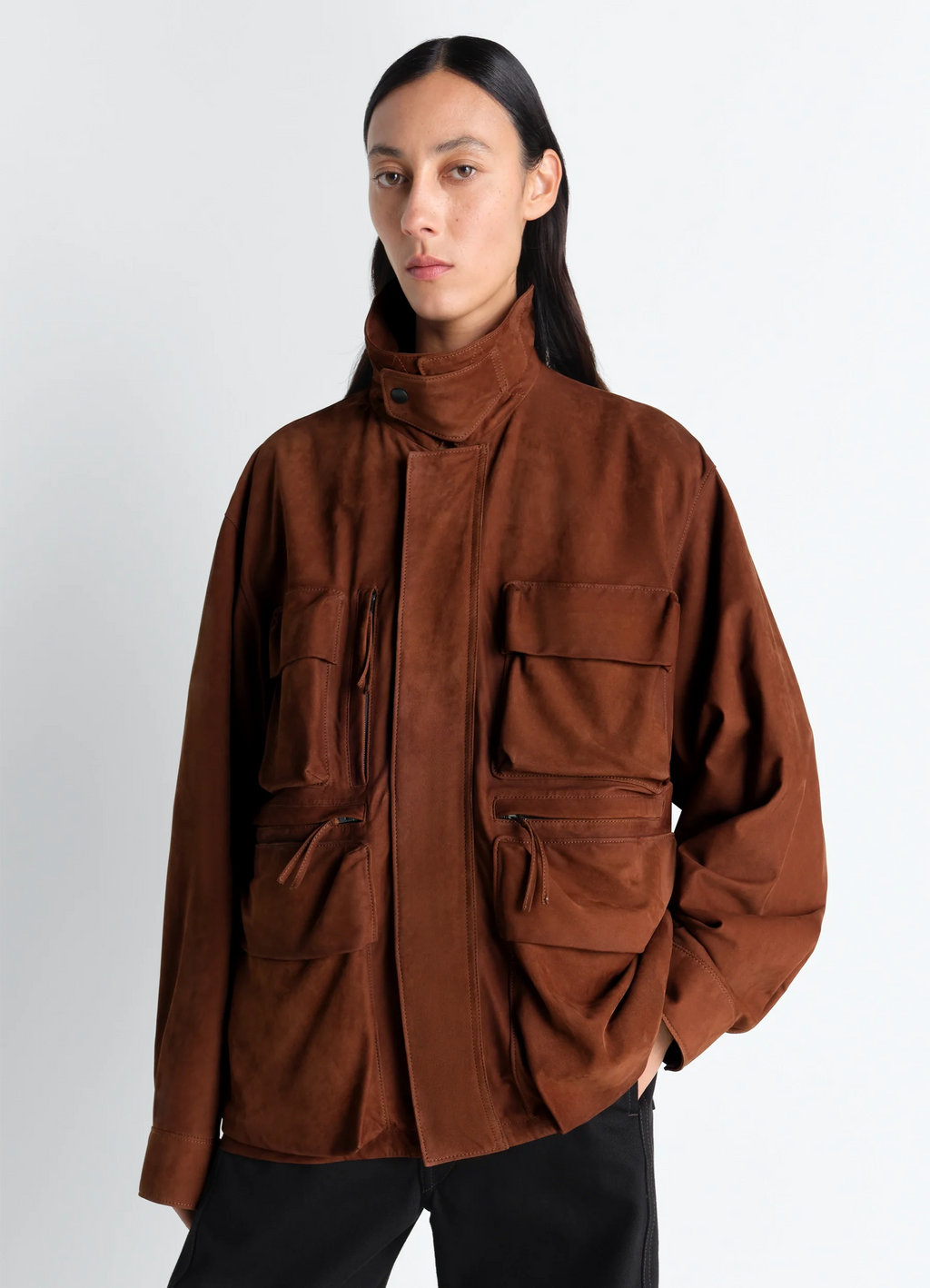 VESTE REPORTER EN NUBUCK