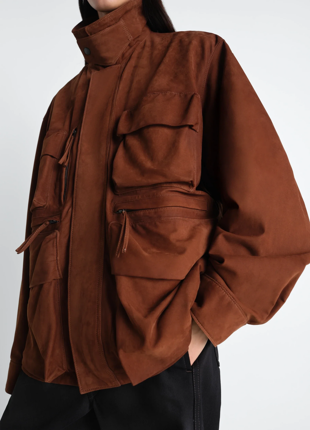 VESTE REPORTER EN NUBUCK