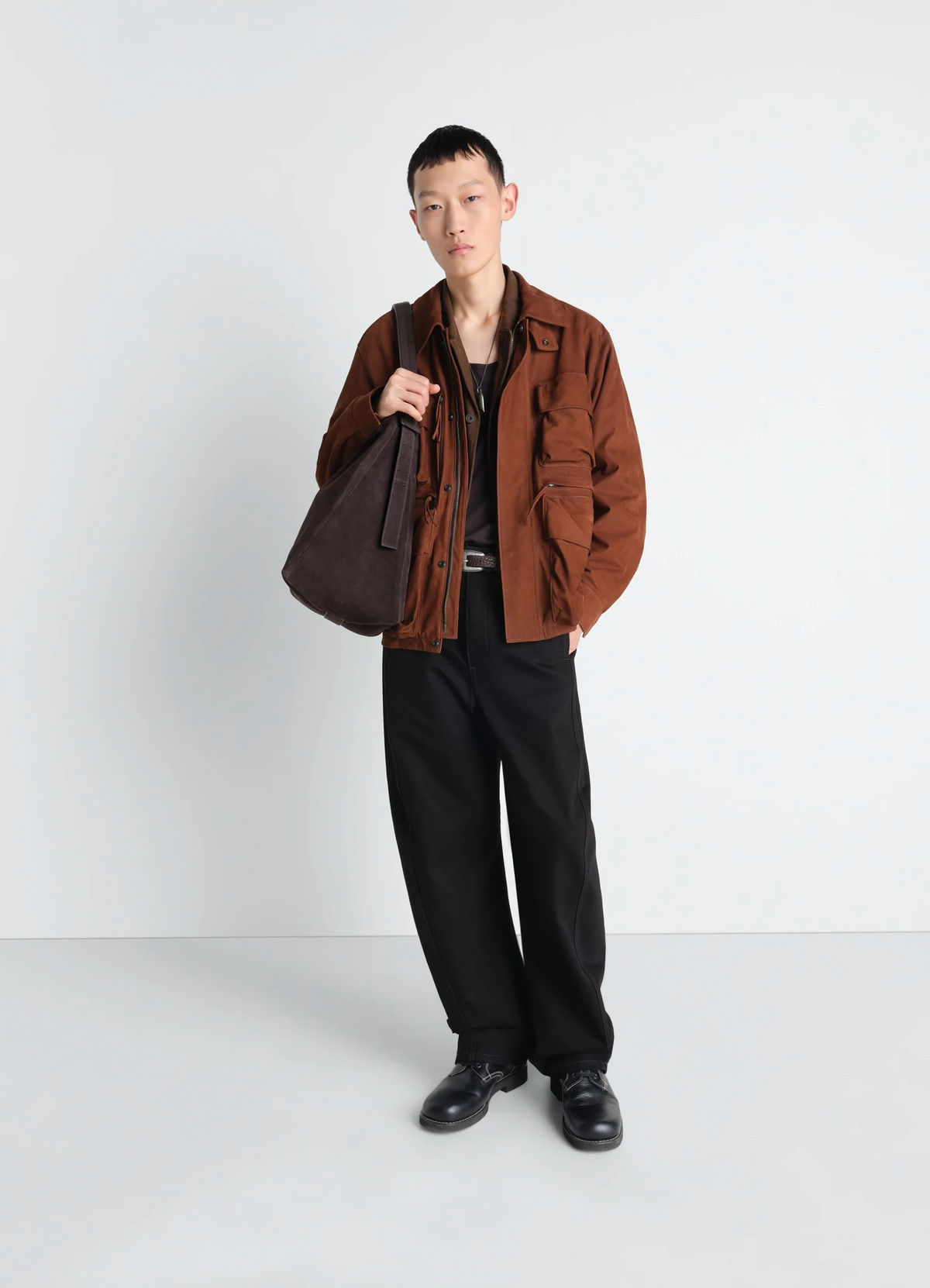 REPORTER JACKET IN NUBUCK