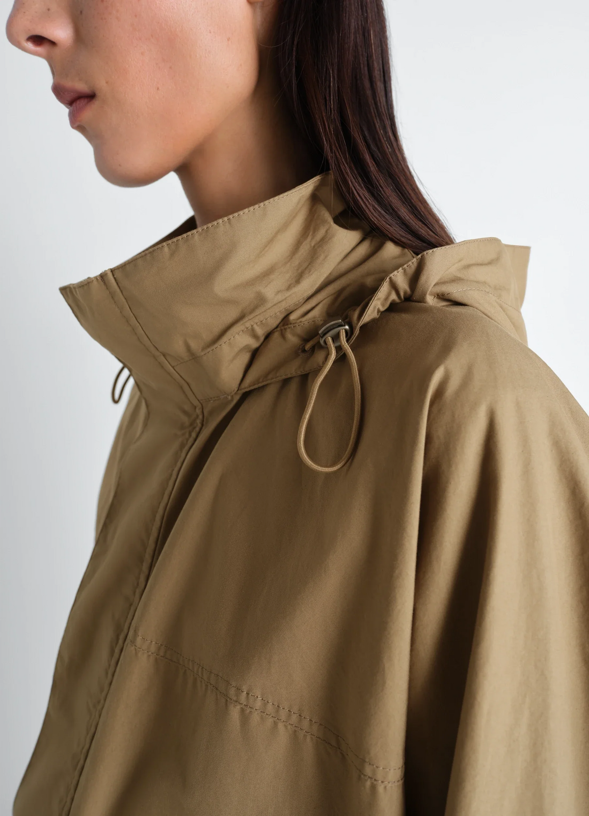 SHORT RAIN PARKA IN WATER REPELLENT VENTILE® COTTON