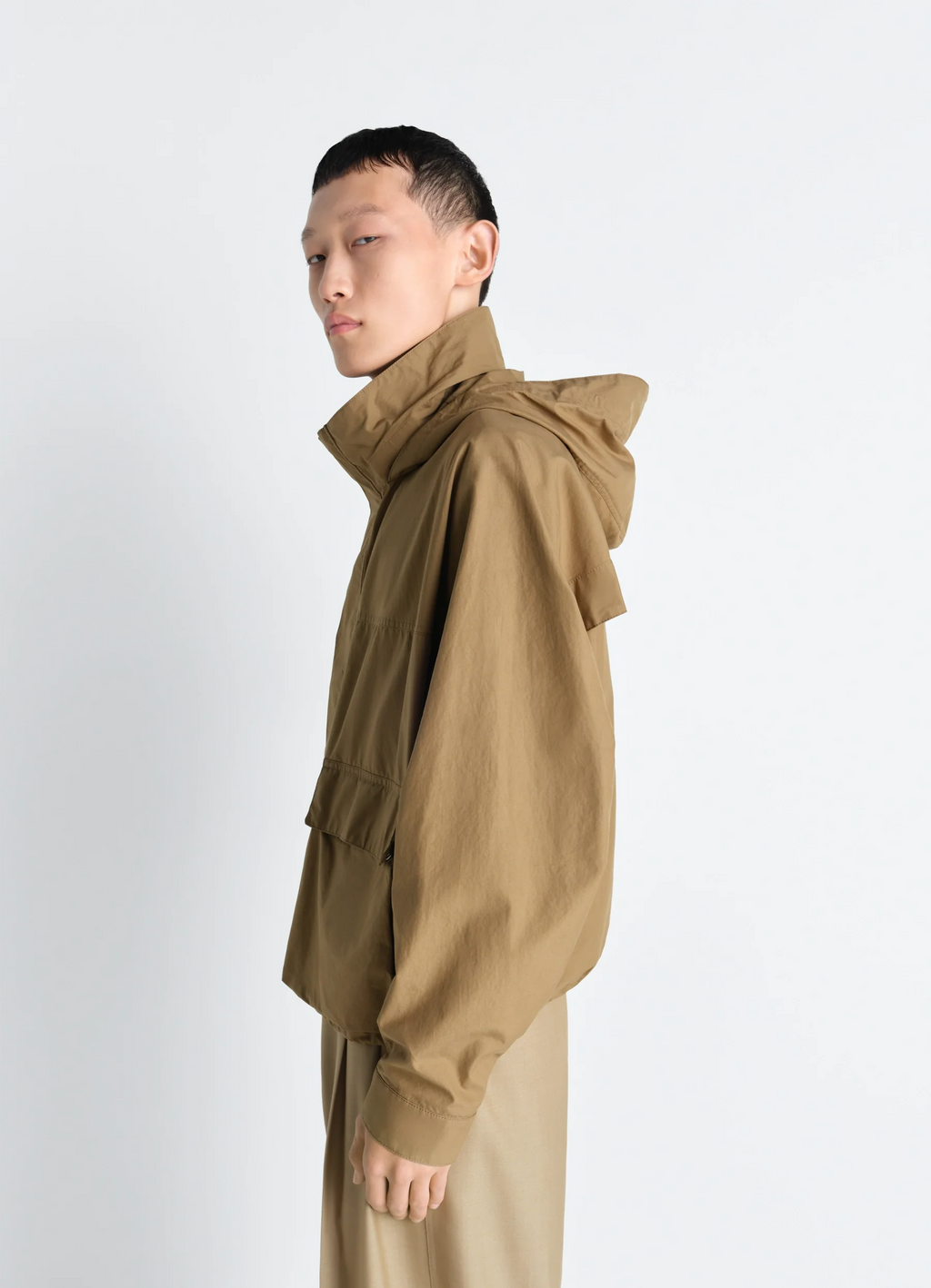 PARKA DE PLUIE COURTE EN COTON VENTILE® DÉPERLANT