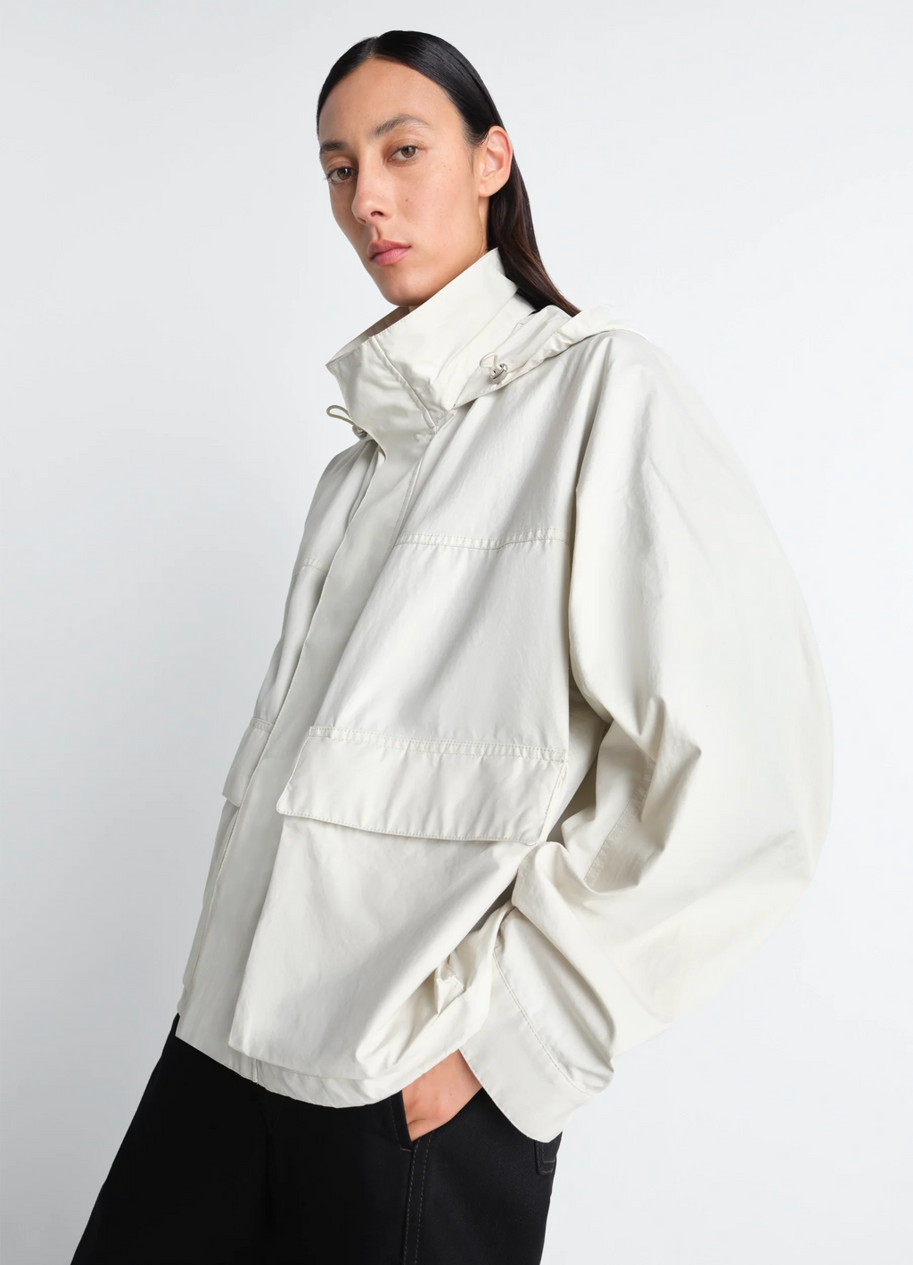 PARKA DE PLUIE COURTE EN COTON VENTILE® DÉPERLANT
