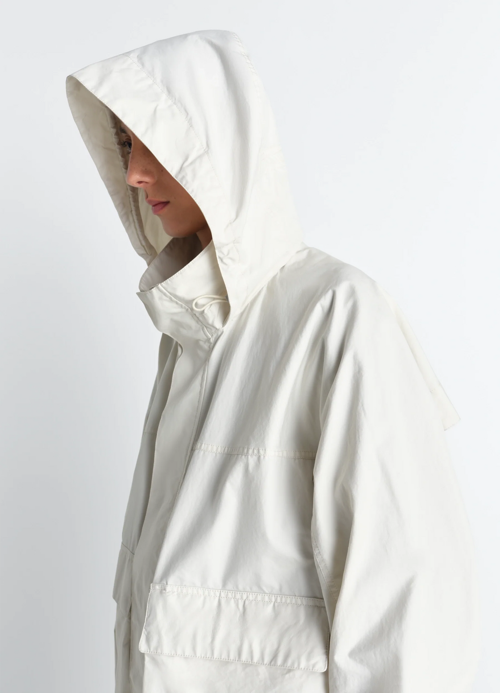 PARKA DE PLUIE COURTE EN COTON VENTILE® DÉPERLANT