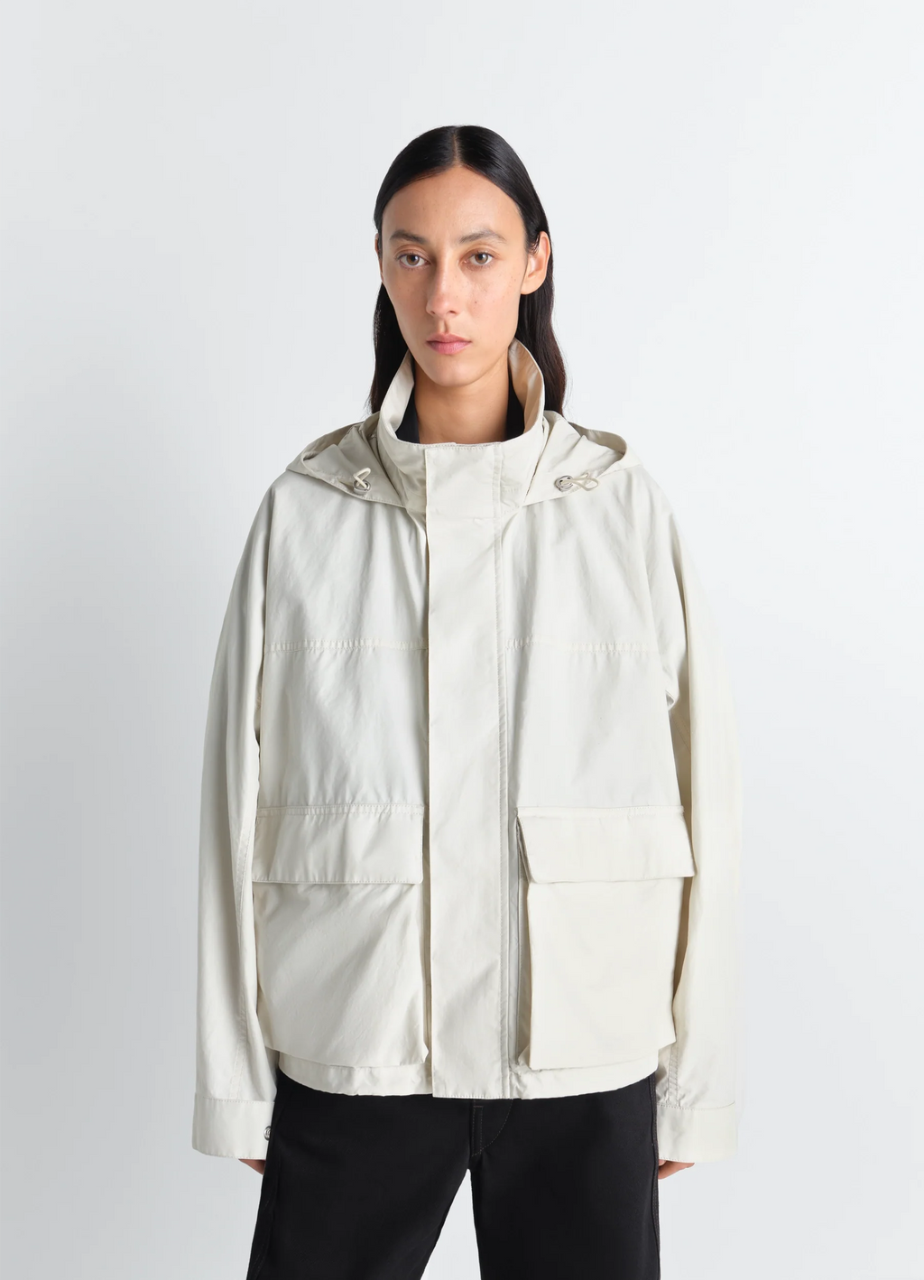 PARKA DE PLUIE COURTE EN COTON VENTILE® DÉPERLANT