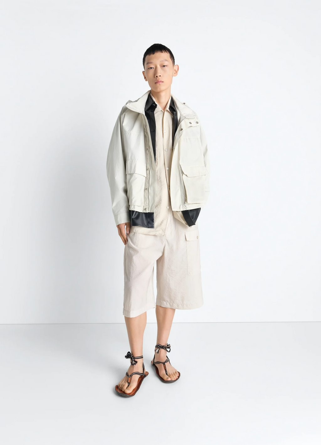 PARKA DE PLUIE COURTE EN COTON VENTILE® DÉPERLANT