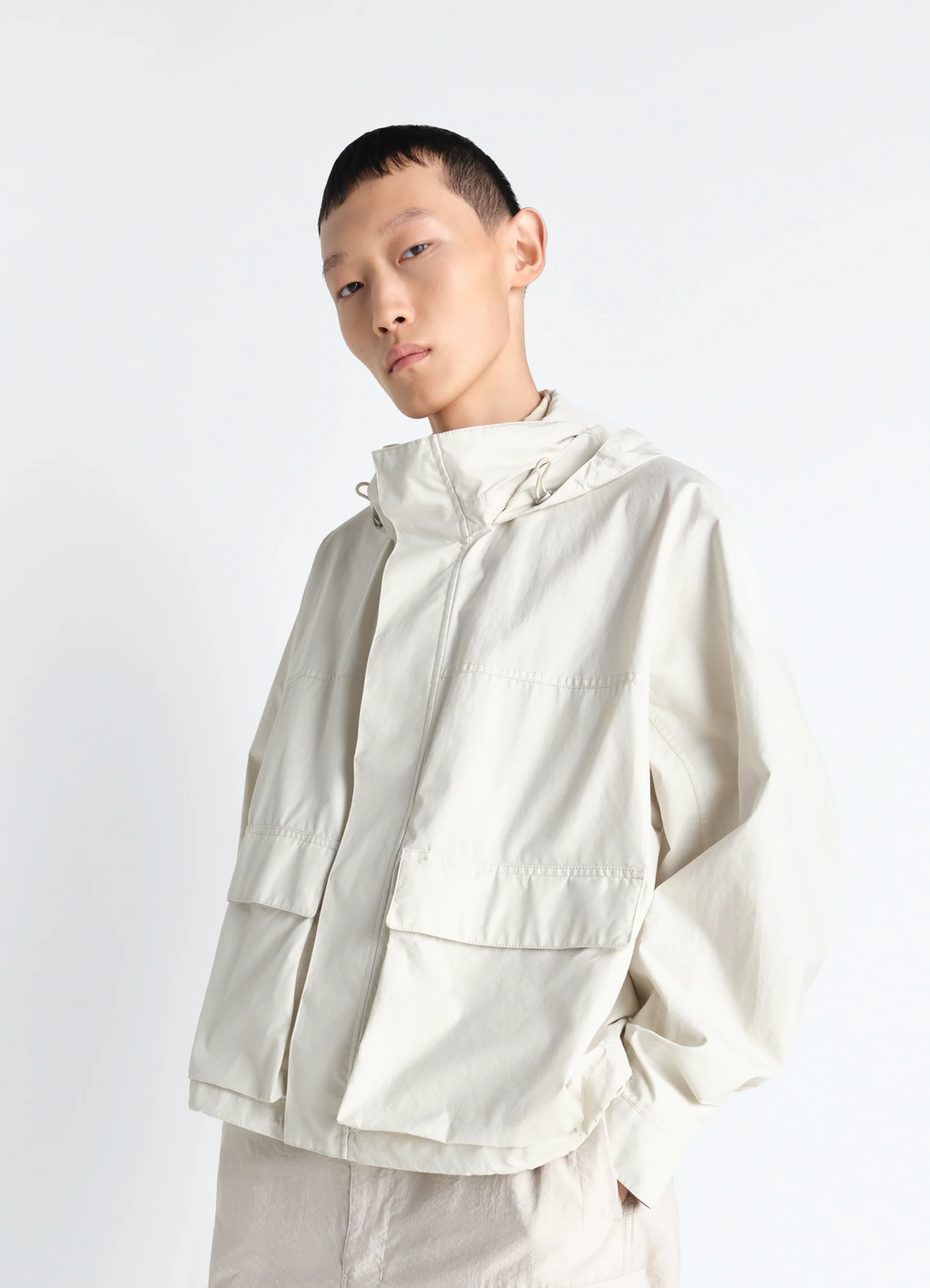PARKA DE PLUIE COURTE EN COTON VENTILE® DÉPERLANT