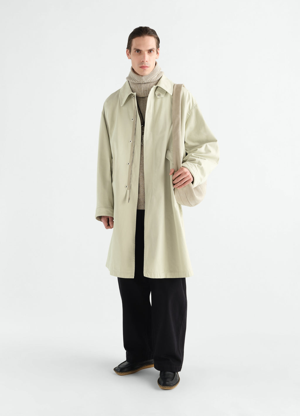 PARKA MILITAIRE EN SATIN DE COTON LOURD