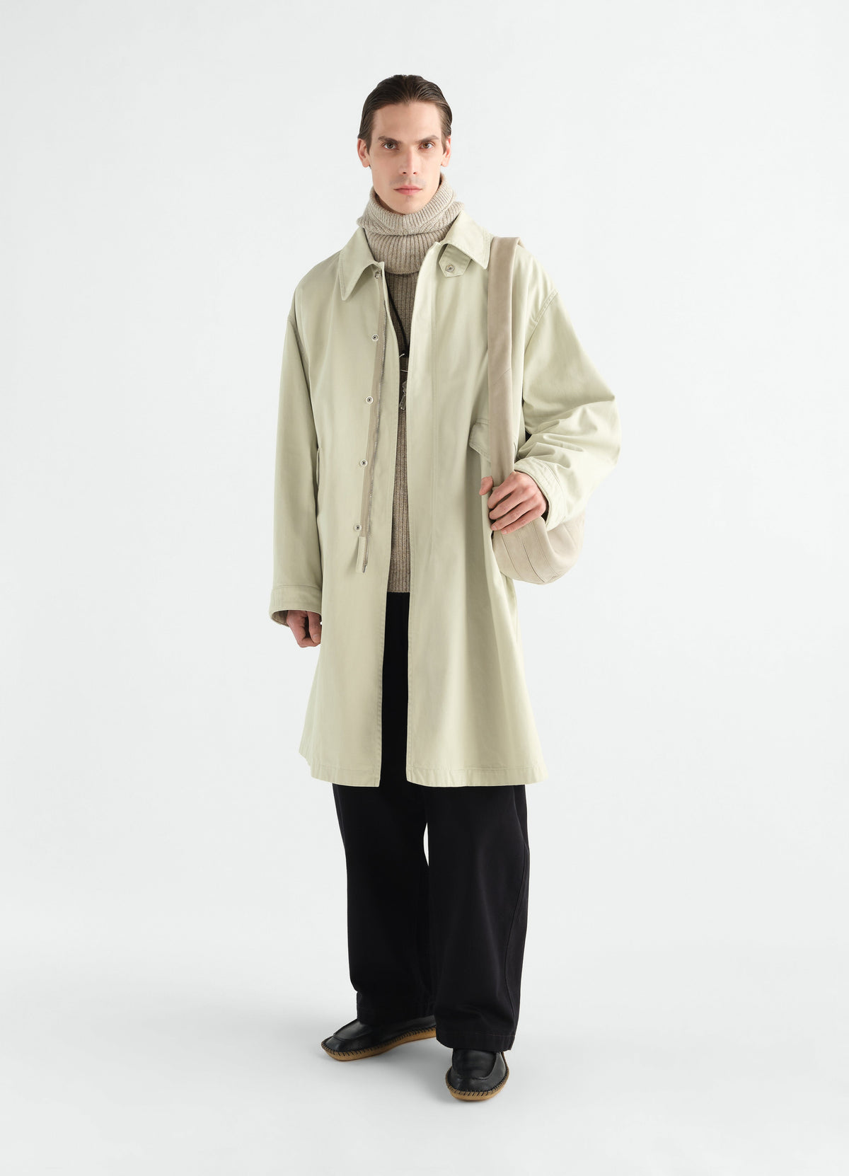PARKA MILITAIRE EN SATIN DE COTON LOURD