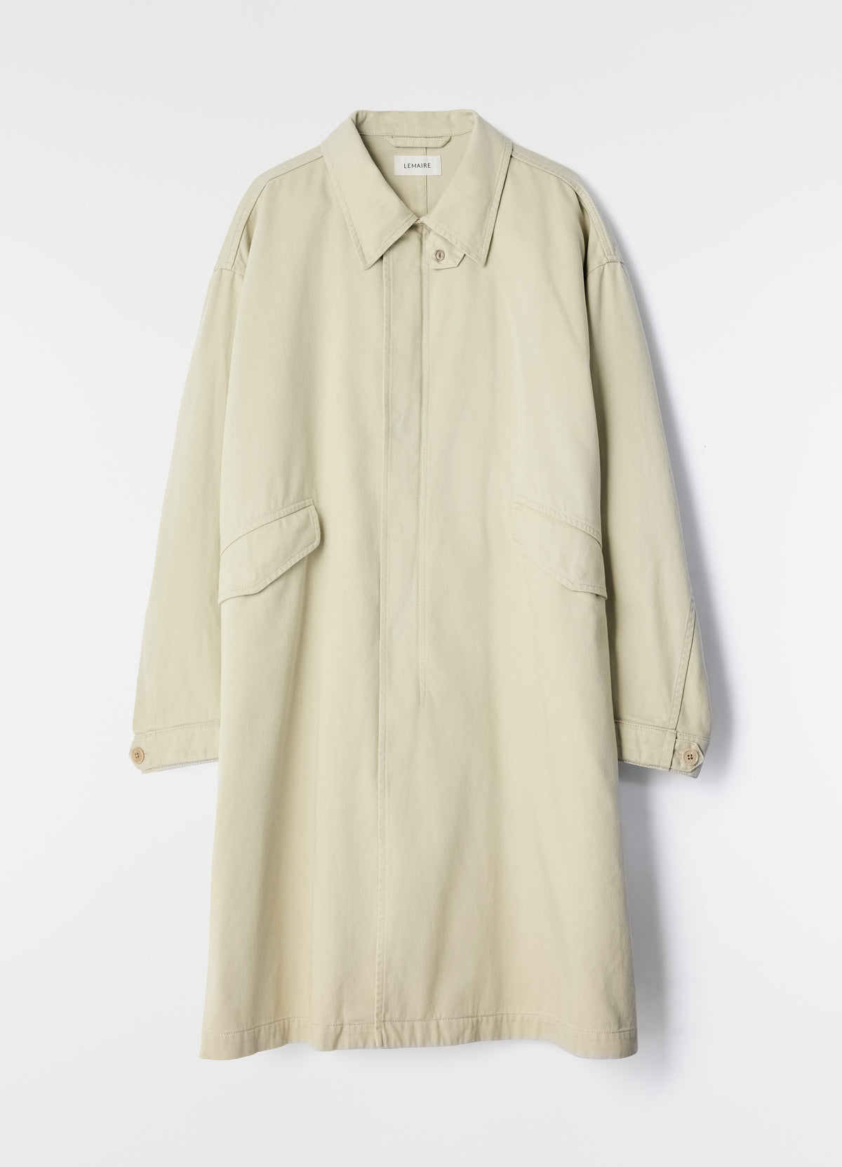 PARKA MILITAIRE EN SATIN DE COTON LOURD