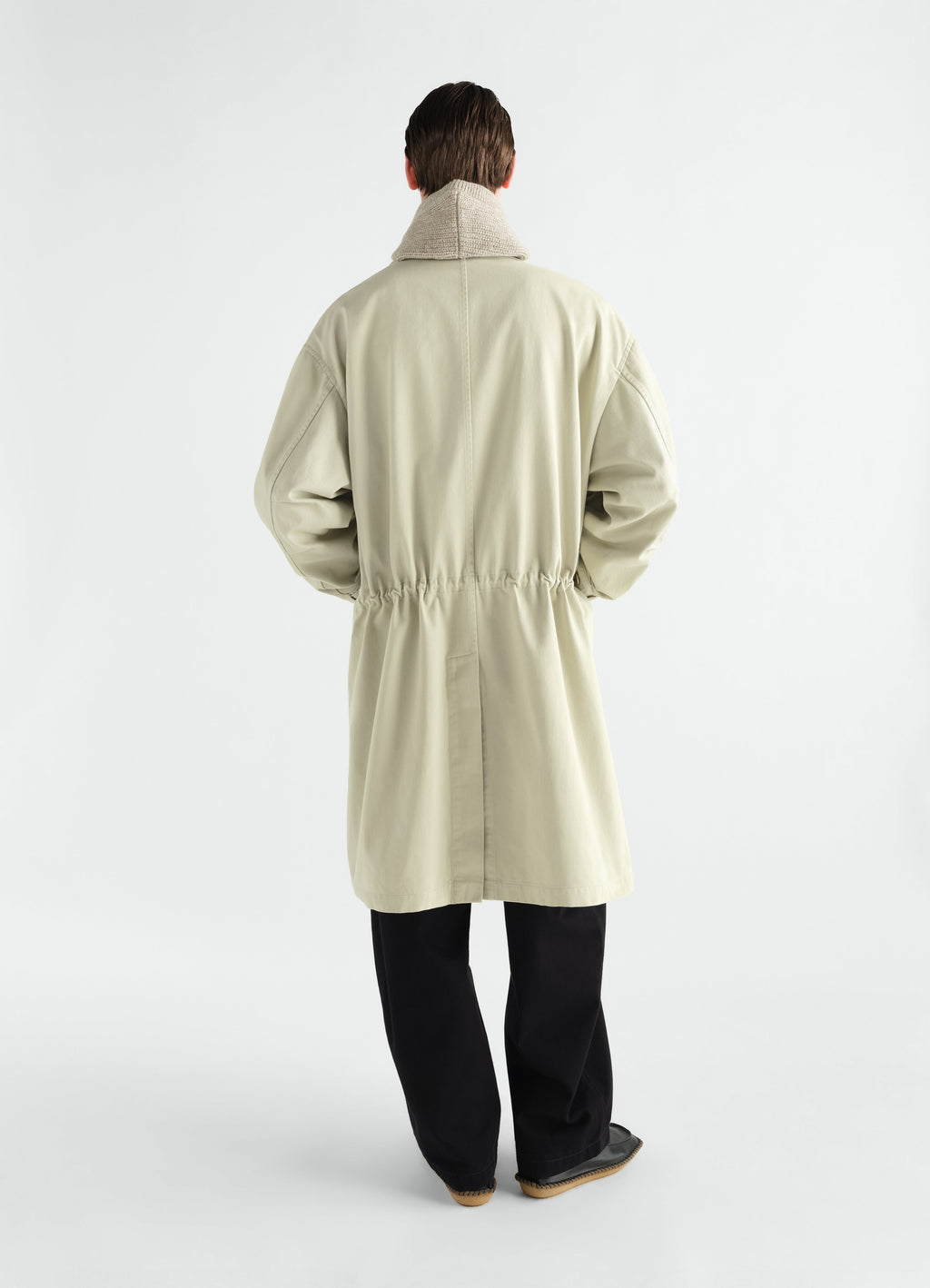 PARKA MILITAIRE EN SATIN DE COTON LOURD