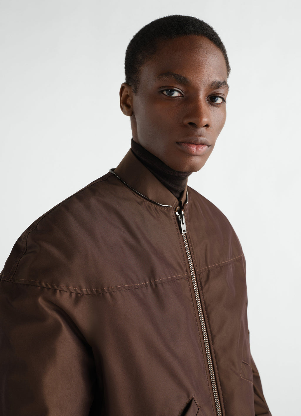 PUFFER BLOUSON IN POLYESTER CANVAS