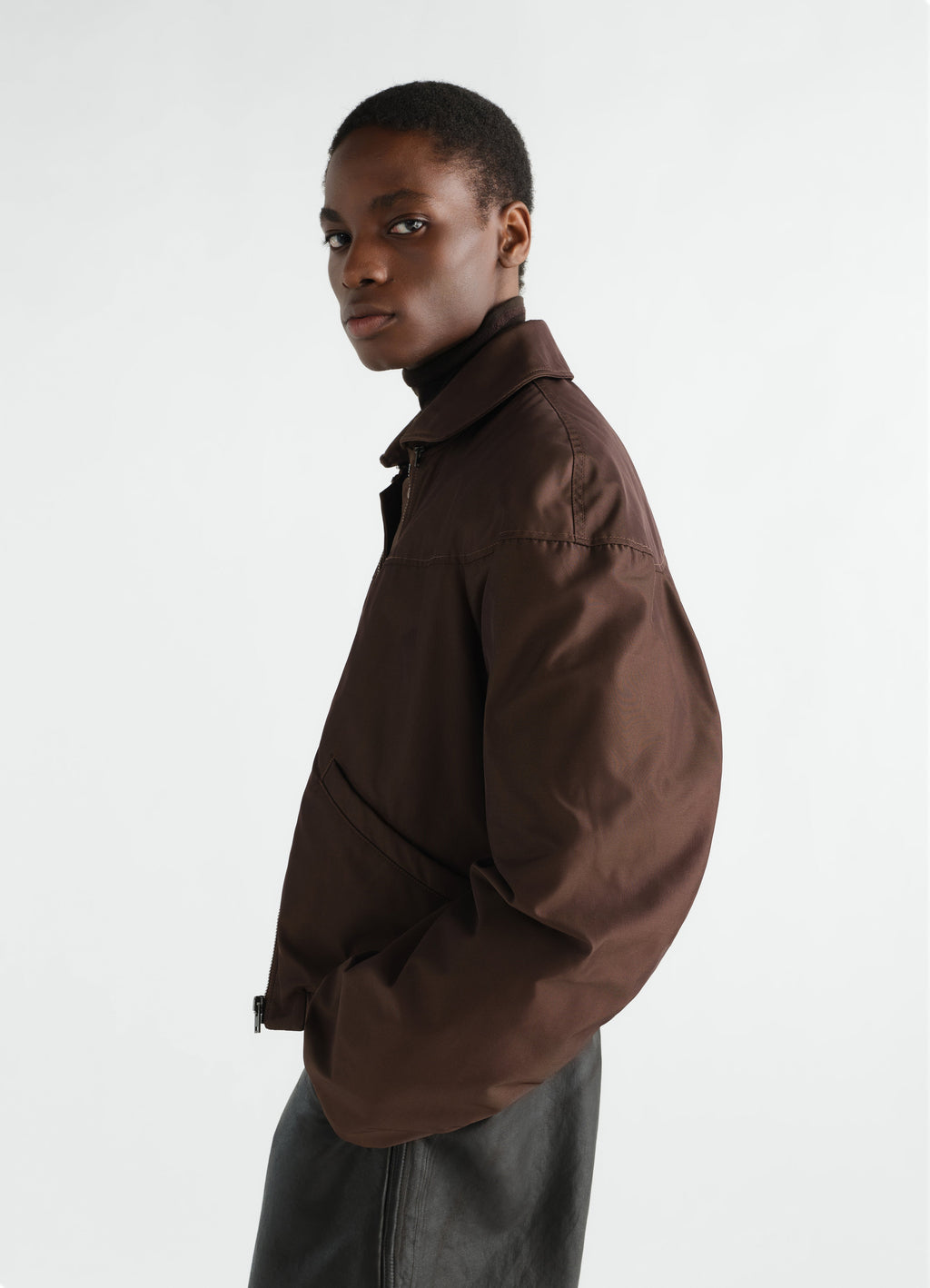PUFFER BLOUSON IN POLYESTER CANVAS