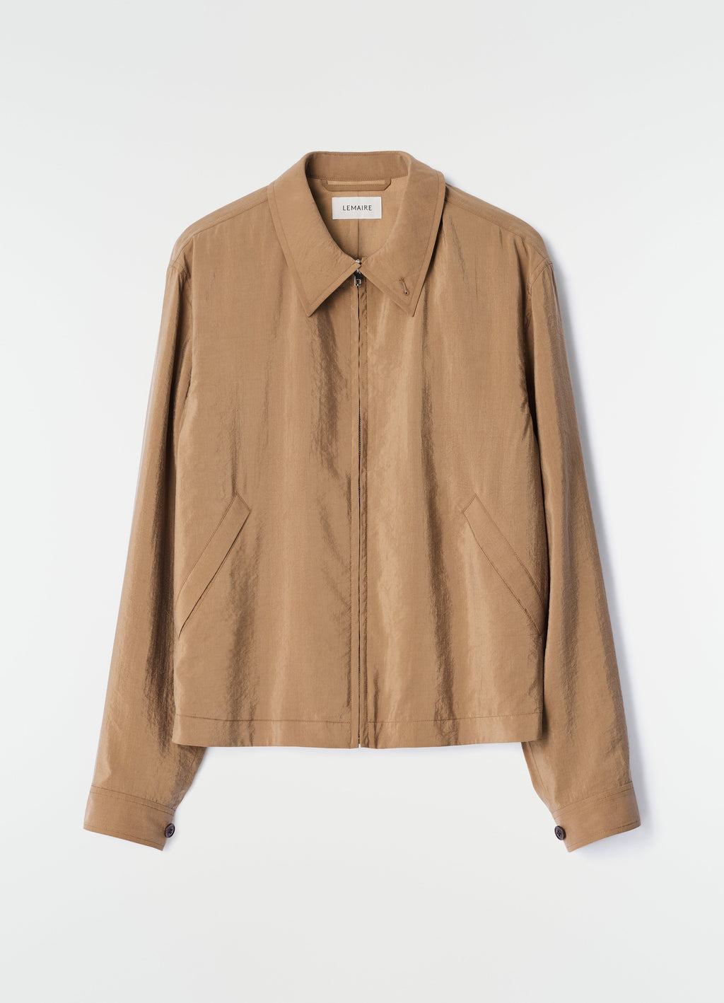 BLOUSON ZIPPÉ LÉGER EN SOIE SÈCHE