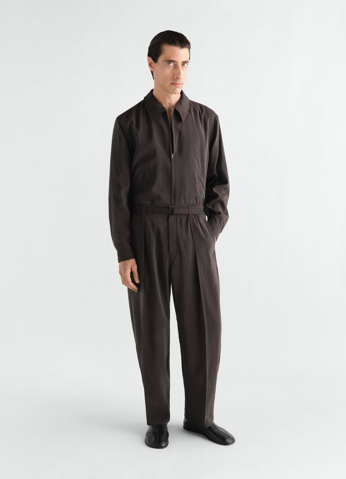BLOUSON LÉGER ZIPPÉ EN SOIE SÈCHE