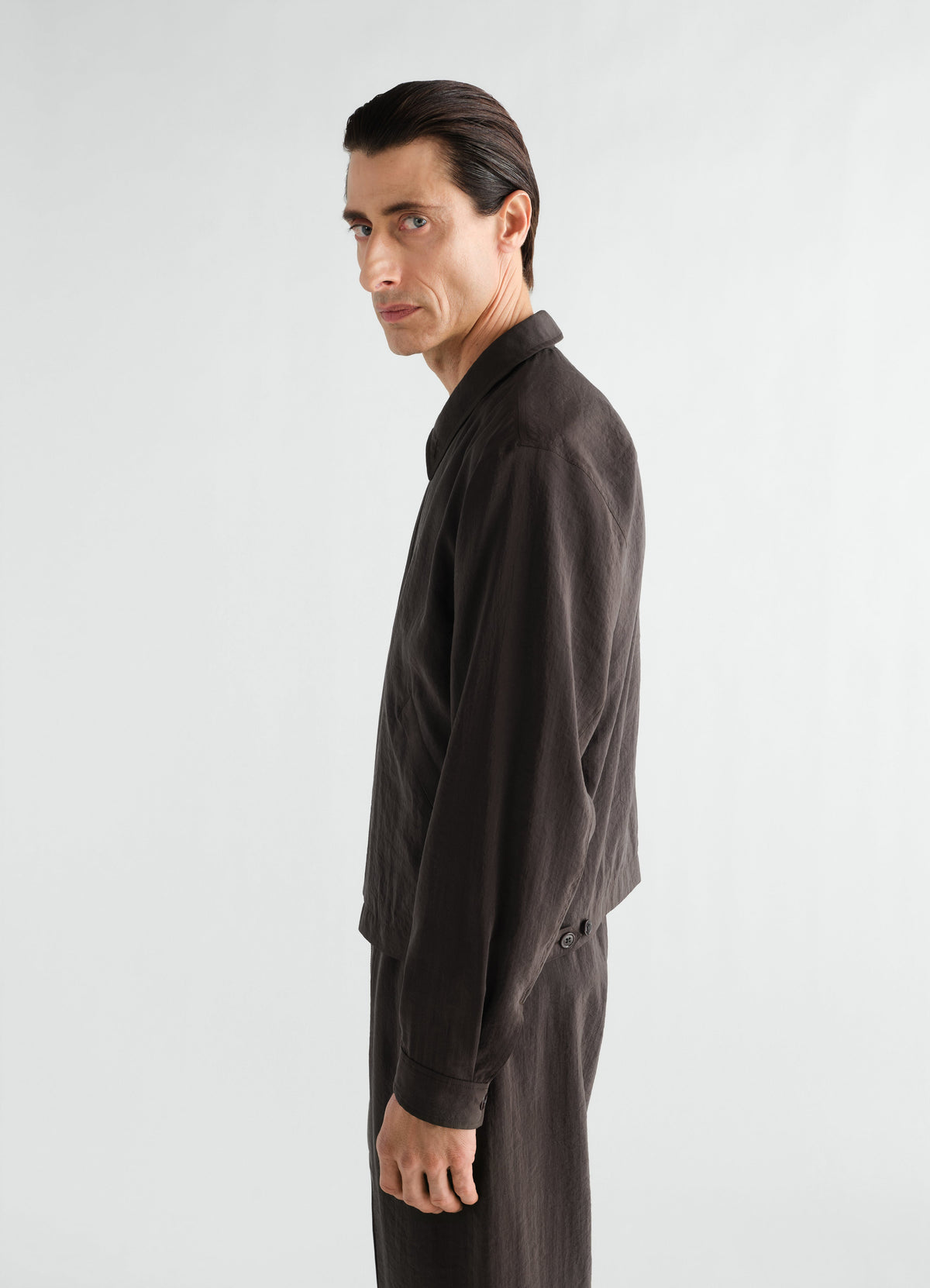 BLOUSON LÉGER ZIPPÉ EN SOIE SÈCHE