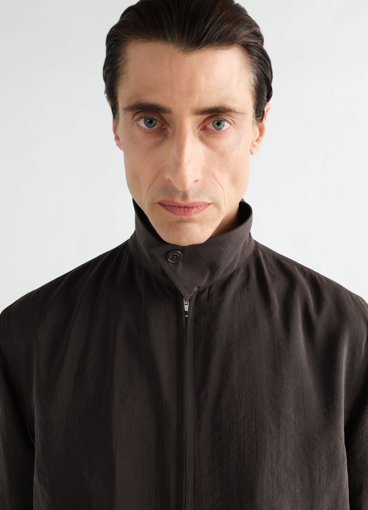 BLOUSON LÉGER ZIPPÉ EN SOIE SÈCHE