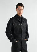 VESTE TRUCKER EN DENIM LOURD ARDOISE