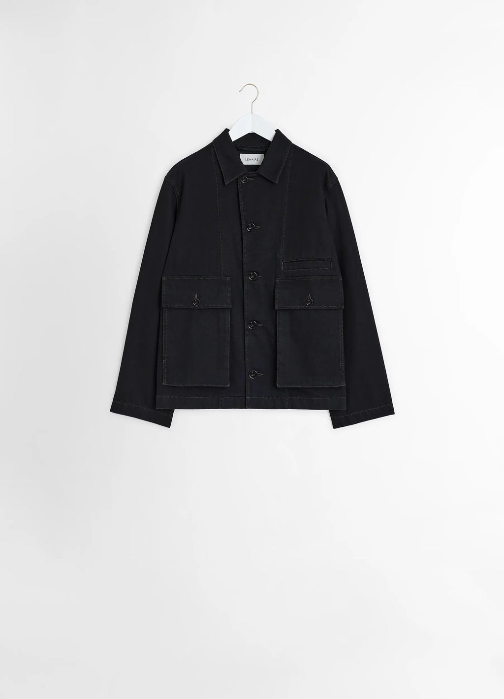 BOXY JACKET IN HEAVY BLACK DENIM