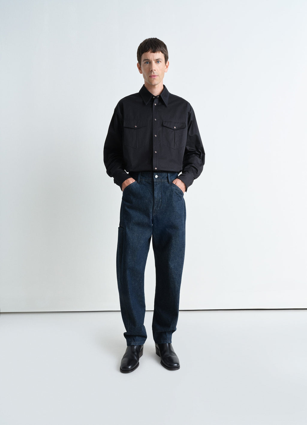 PANTALON DE TRAVAIL TWISTED EN DENIM INDIGO ÉPAIS