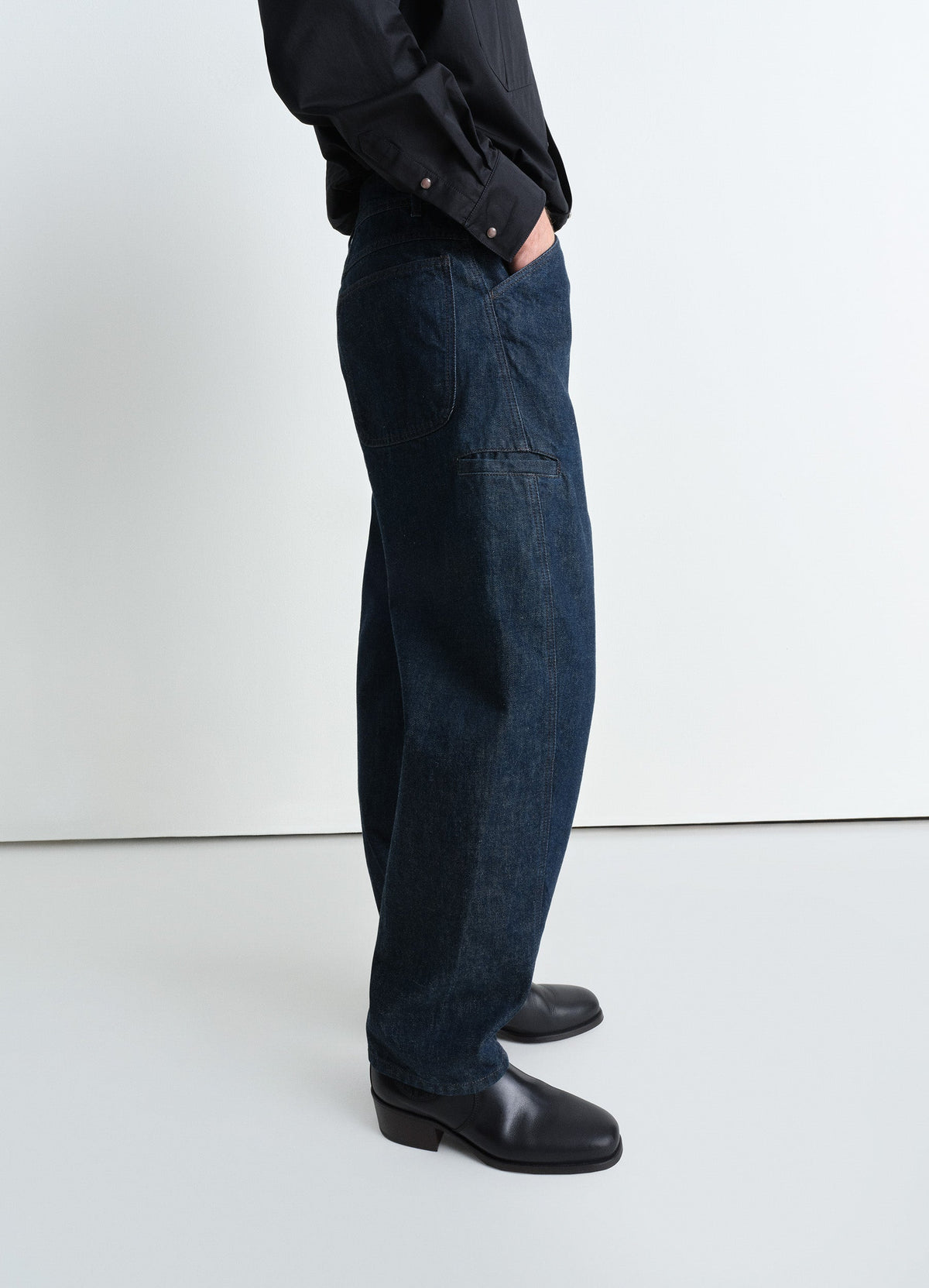 TWISTED WORKWEAR PANTS IN HEAVY INDIGO DENIM