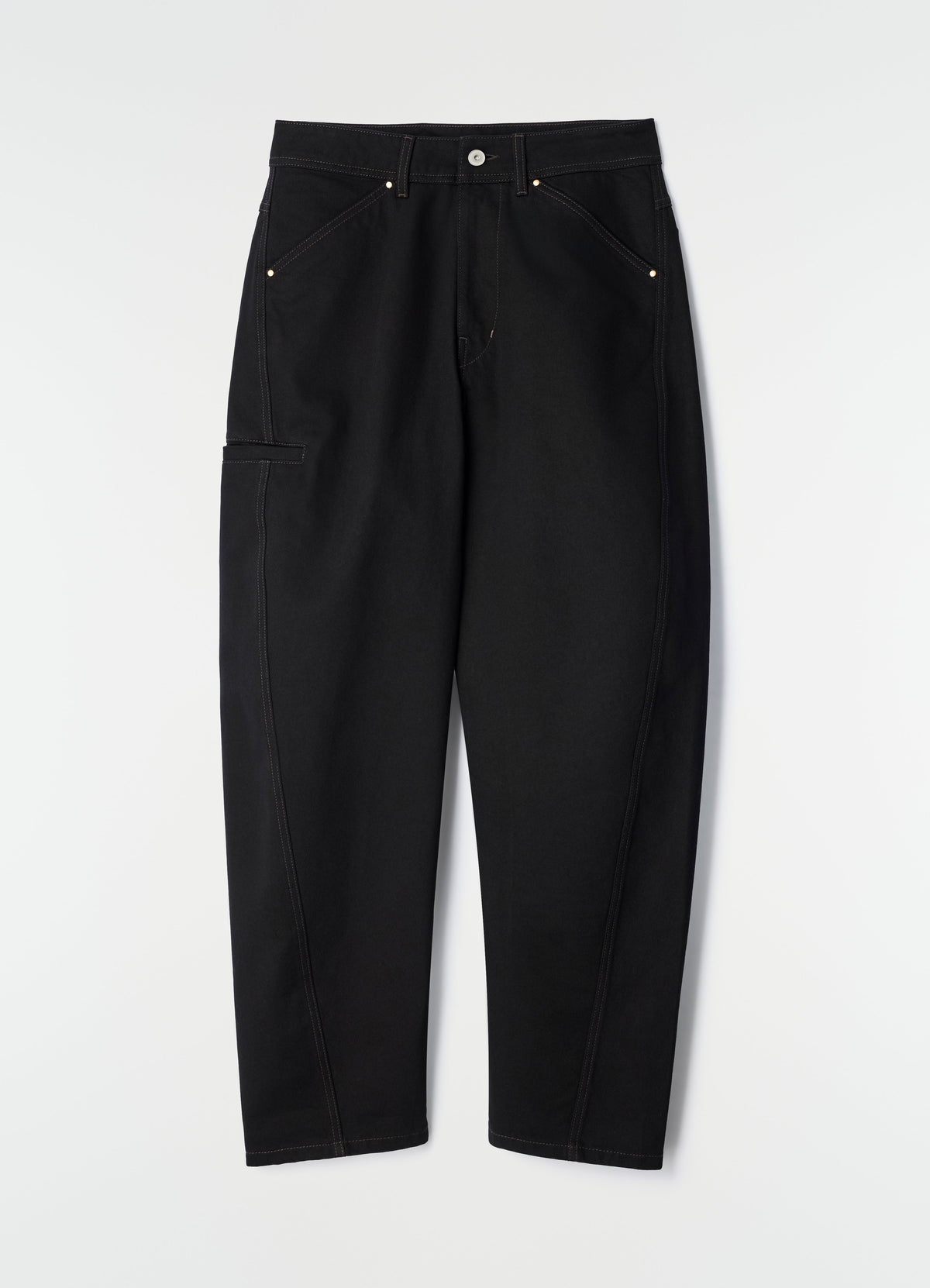 PANTALON DE TRAVAIL TWISTED EN DENIM NOIR ÉPAIS