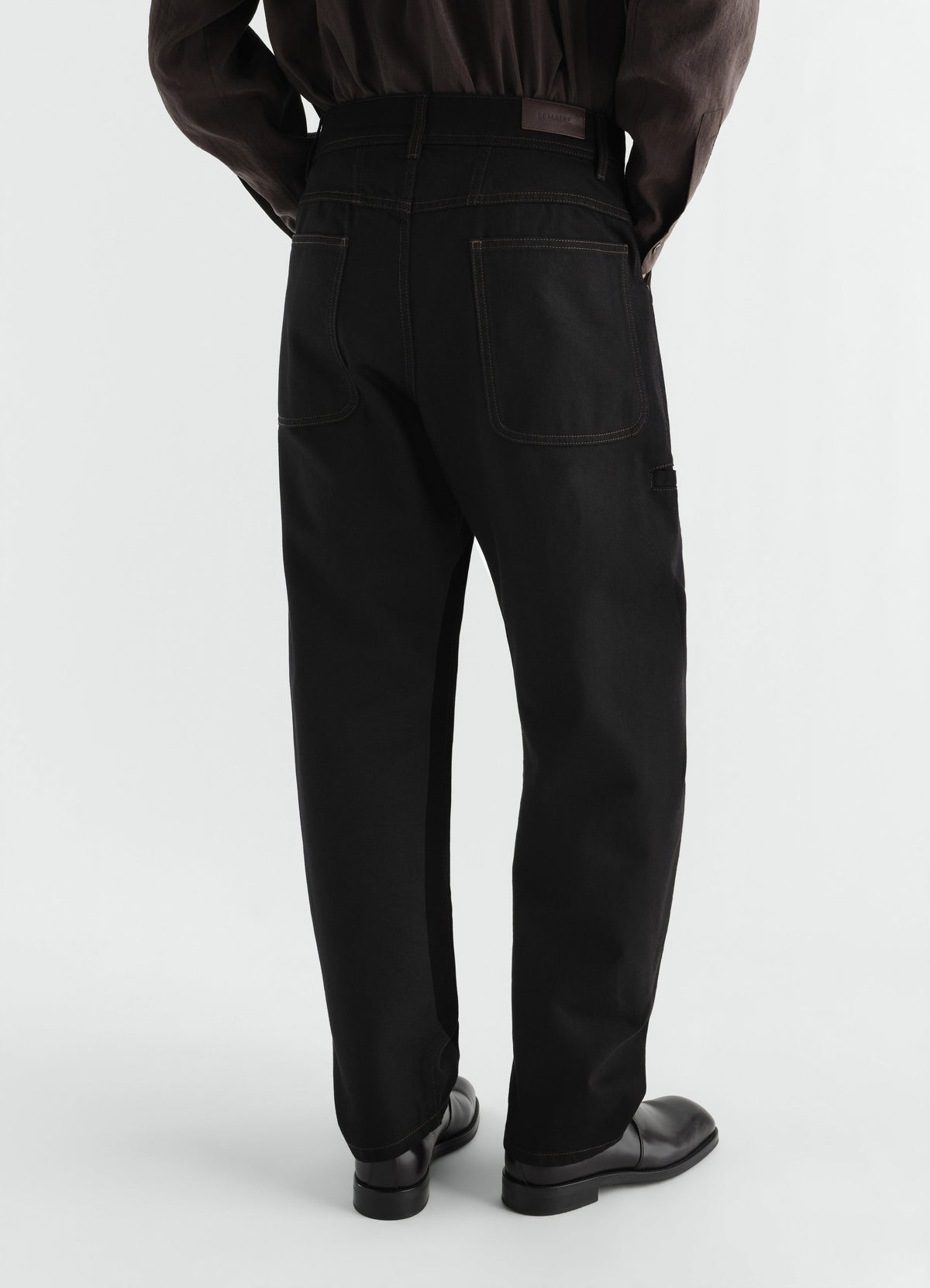 PANTALON DE TRAVAIL TWISTED EN DENIM NOIR ÉPAIS