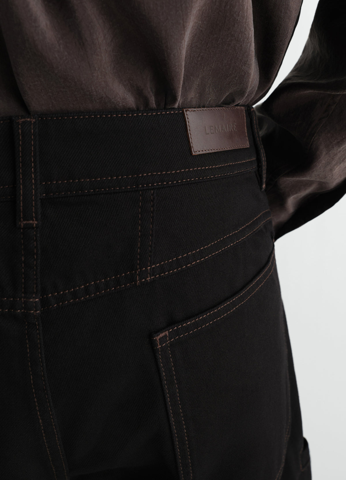 PANTALON DE TRAVAIL TWISTED EN DENIM NOIR ÉPAIS