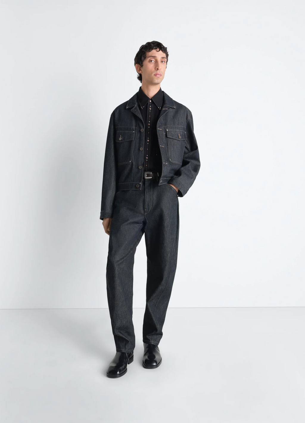 PANTALON DE TRAVAIL TWISTED EN DENIM LOURD ARDOISE