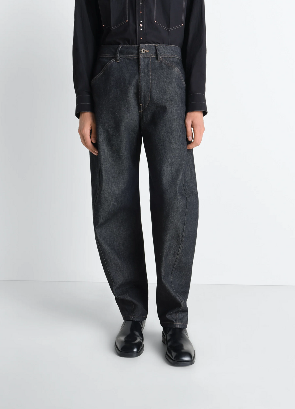 PANTALON DE TRAVAIL TWISTED EN DENIM LOURD ARDOISE