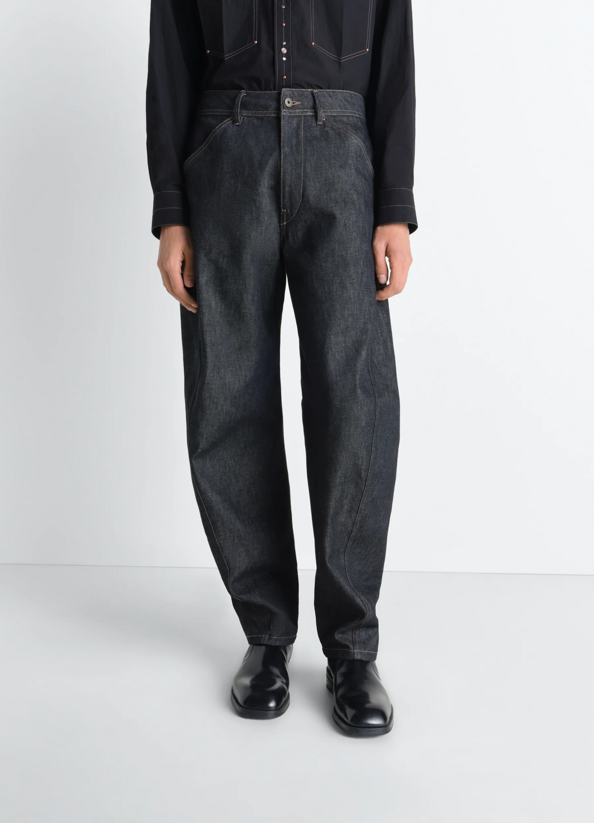 TWISTED WORKWEAR PANTS IN HEAVY SLATE DENIM