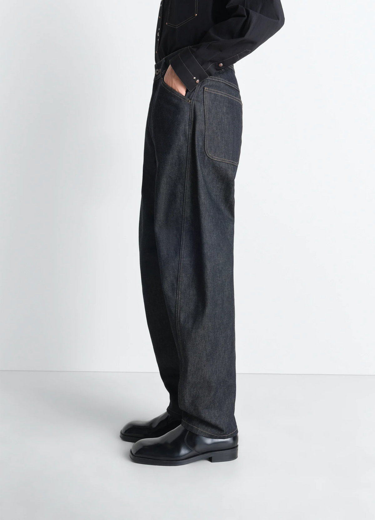 TWISTED WORKWEAR PANTS IN HEAVY SLATE DENIM