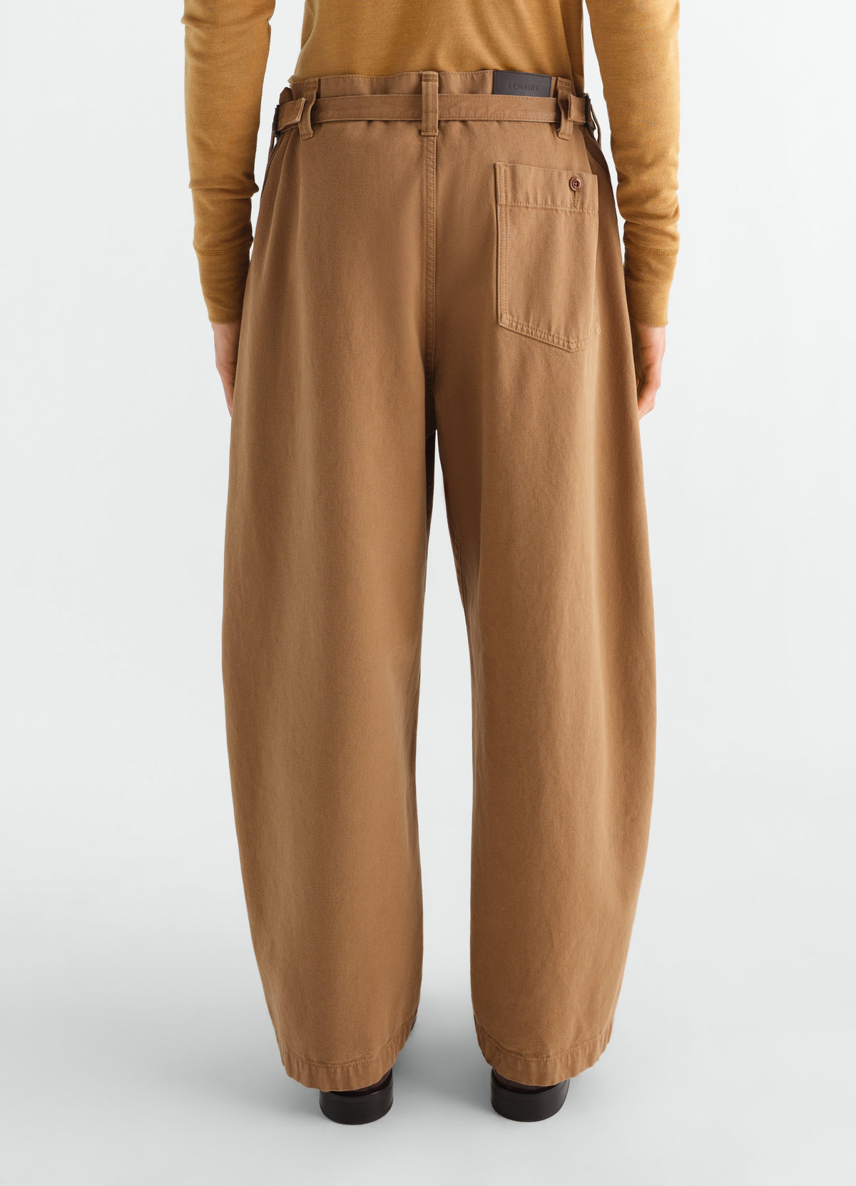 PANTALON MAXI WORKWEAR EN SERGÉ LOURD TEINT EN PIÈCE