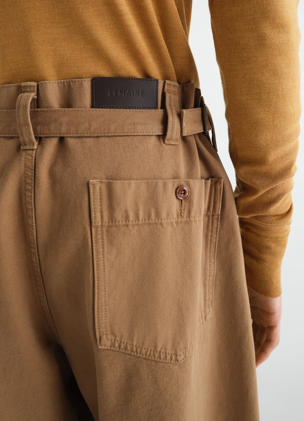 PANTALON MAXI WORKWEAR EN SERGÉ LOURD TEINT EN PIÈCE