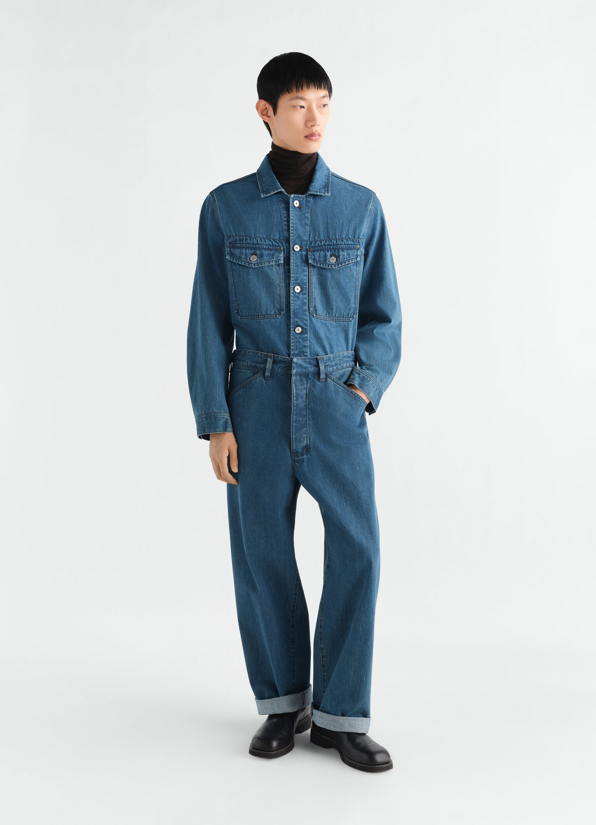 MAXI WORKWEAR PANTS IN INDIGO SELVEDGE DENIM