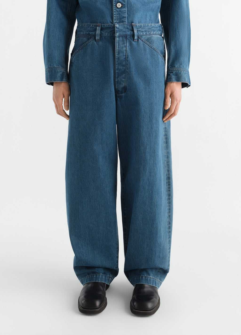 PANTALON DE TRAVAIL MAXI EN DENIM SELVEDGE INDIGO