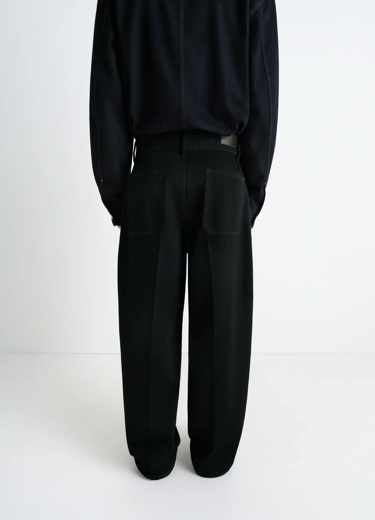 MAXI BARREL WORKWEAR PANTS IN HEAVY BLACK DENIM