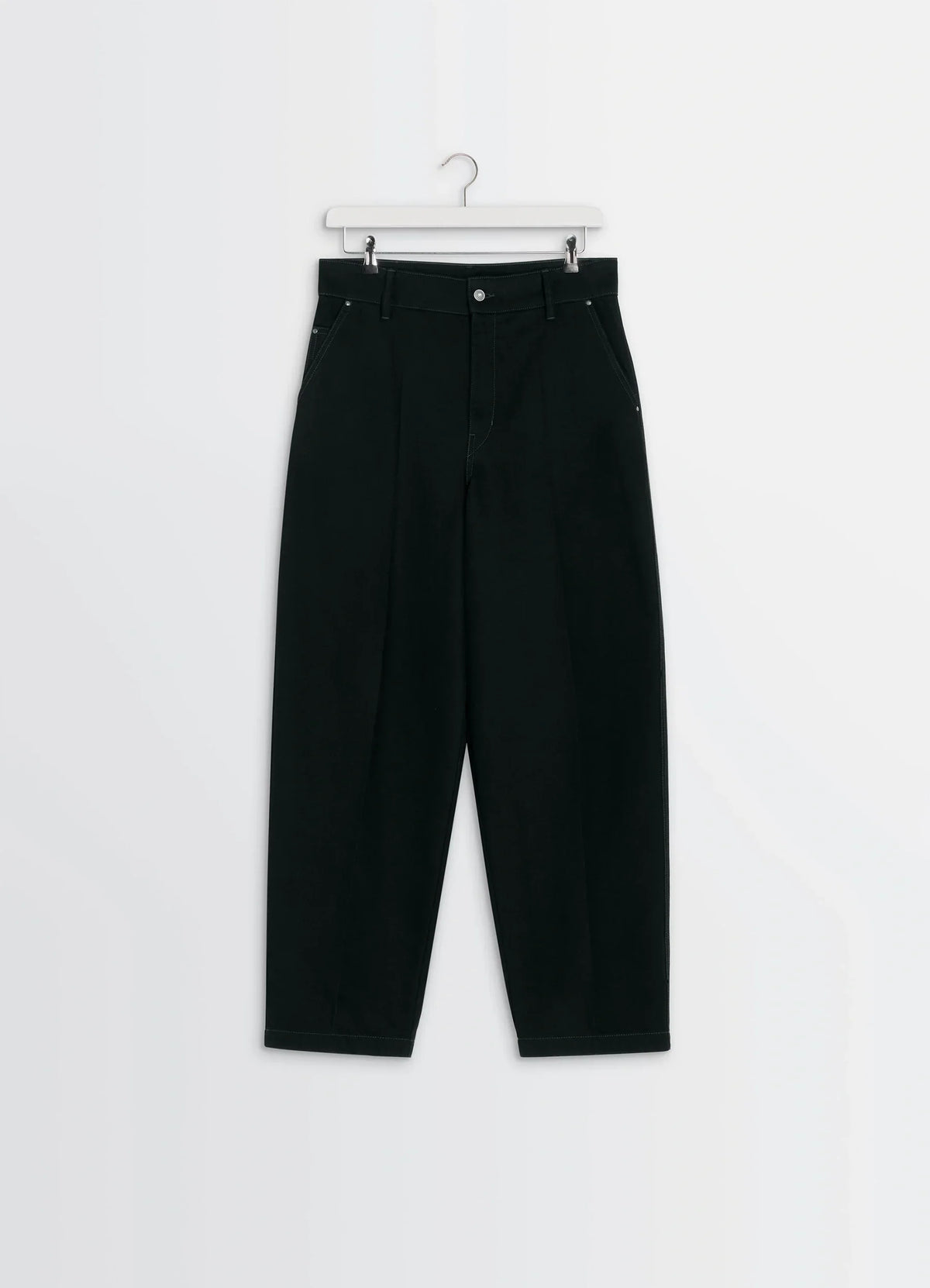MAXI BARREL WORKWEAR PANTS IN HEAVY BLACK DENIM